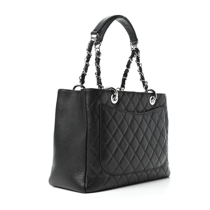 Chanel Caviar Quilted Grand Shopping Tote GST Black 3 of 9
