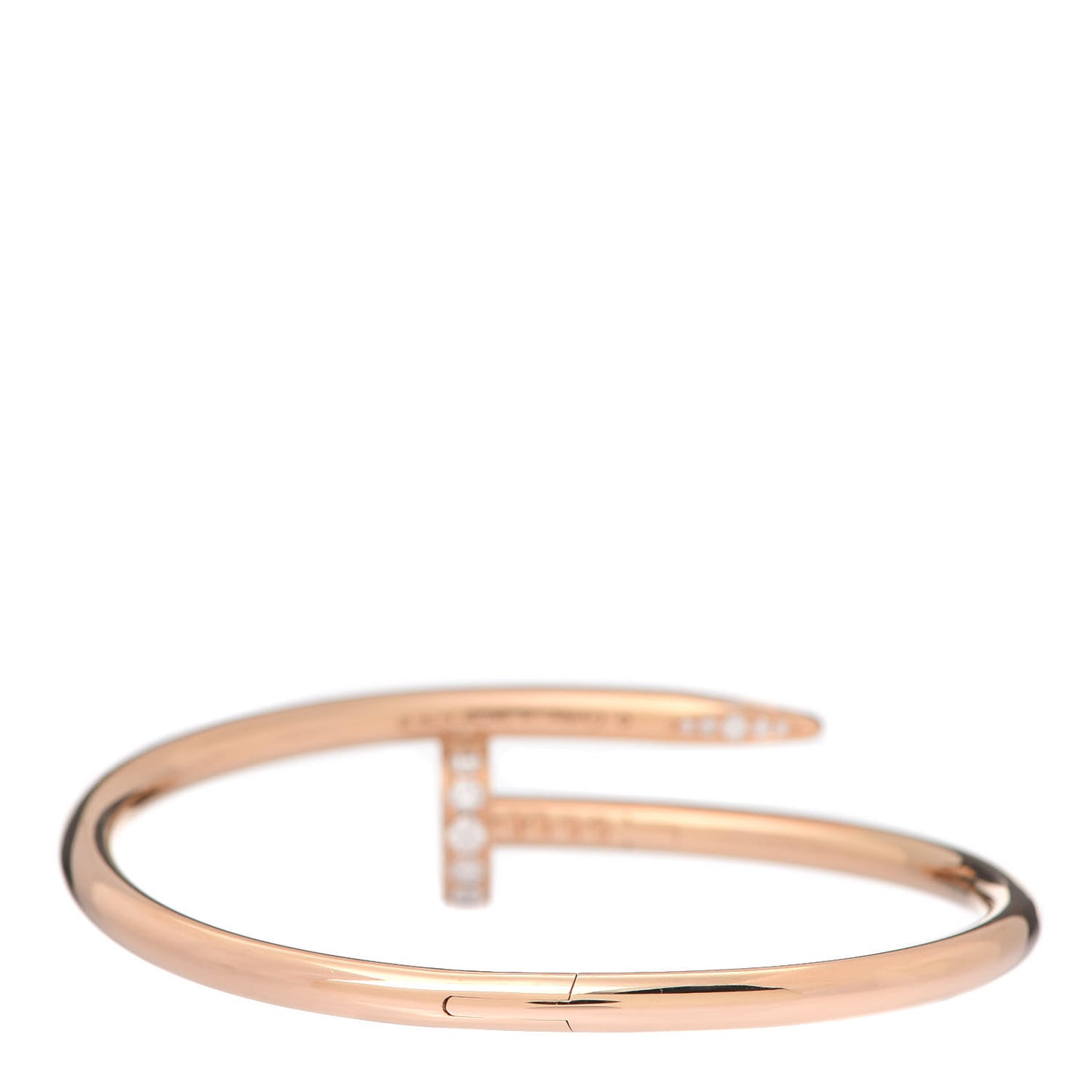 18K Pink Gold Diamond Juste Un Clou Bracelet 15