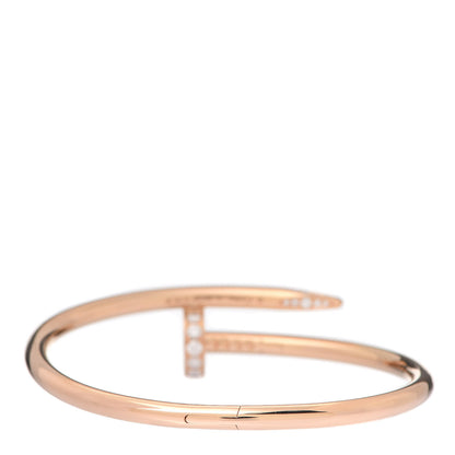 Cartier 18K Pink Gold Diamond Juste Un Clou Bracelet 15 3 of 5