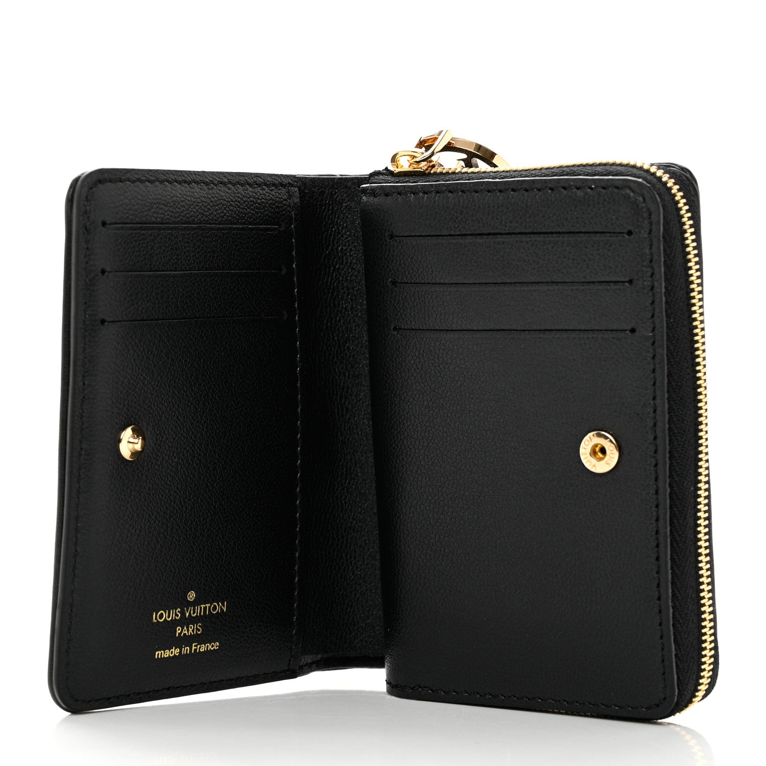 Louis Vuitton Lambskin Embossed Monogram Lou Coussin Wallet Black 5 of 7