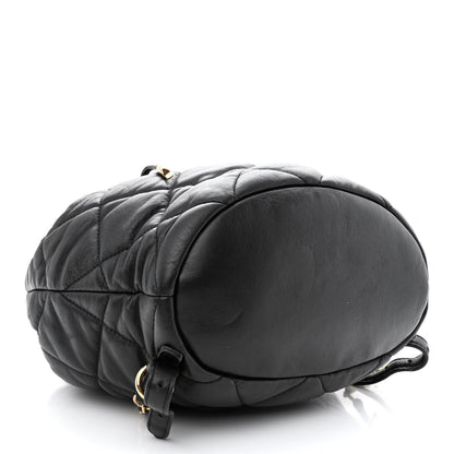 Salvatore Ferragamo Calfskin Quilted Giuliette Backpack Black 4 of 10