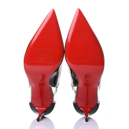 Christian Louboutin Patent PVC Specchio Cosmo 554 100 Pumps 37 Black 7 of 10