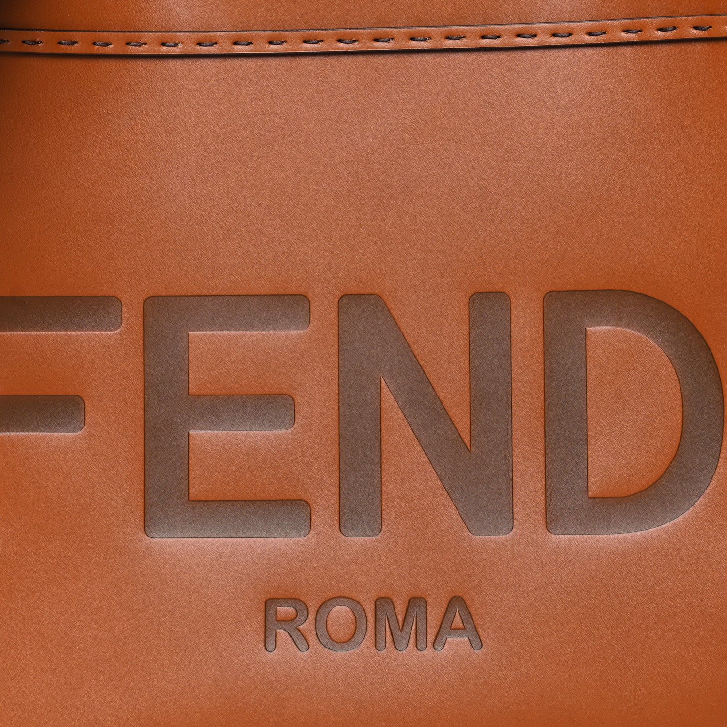 Fendi Vitello King Plexiglass Medium Fendi Sunshine Shopper Tote Cuoio 8 of 13