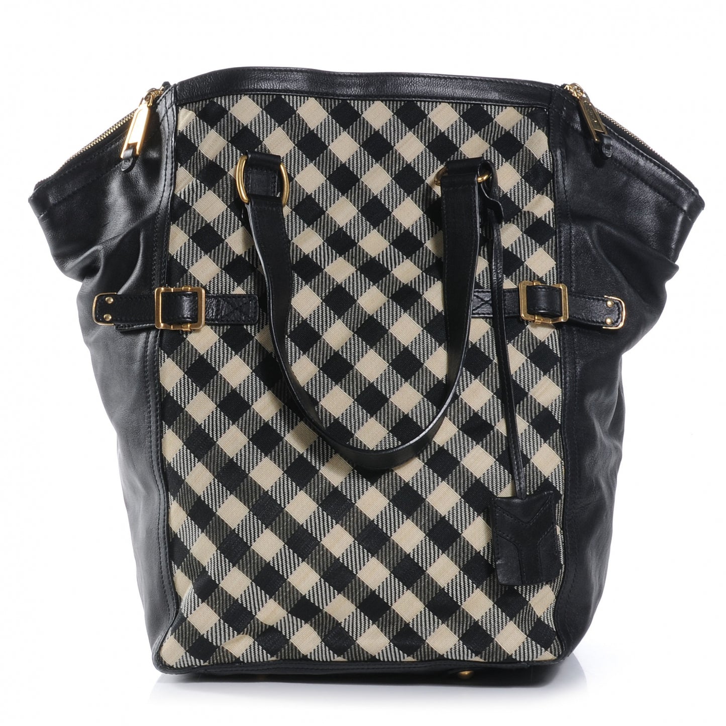 Leather Vichy Large Downtown Black