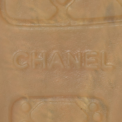 Chanel Iridescent Goatskin CC Espadrille Mules 40 Ivory Black 8 of 12