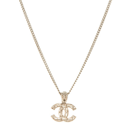 Chanel Tweed Effect CC Necklace Gold 1 of 4