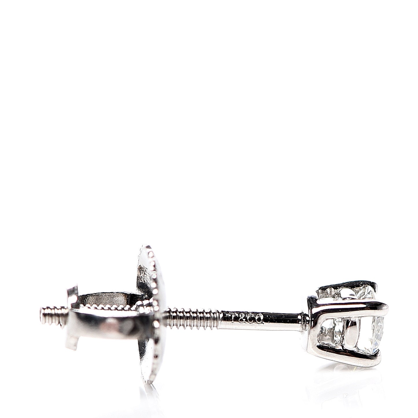 Platinum Diamond .22ctw Solitaire Earrings
