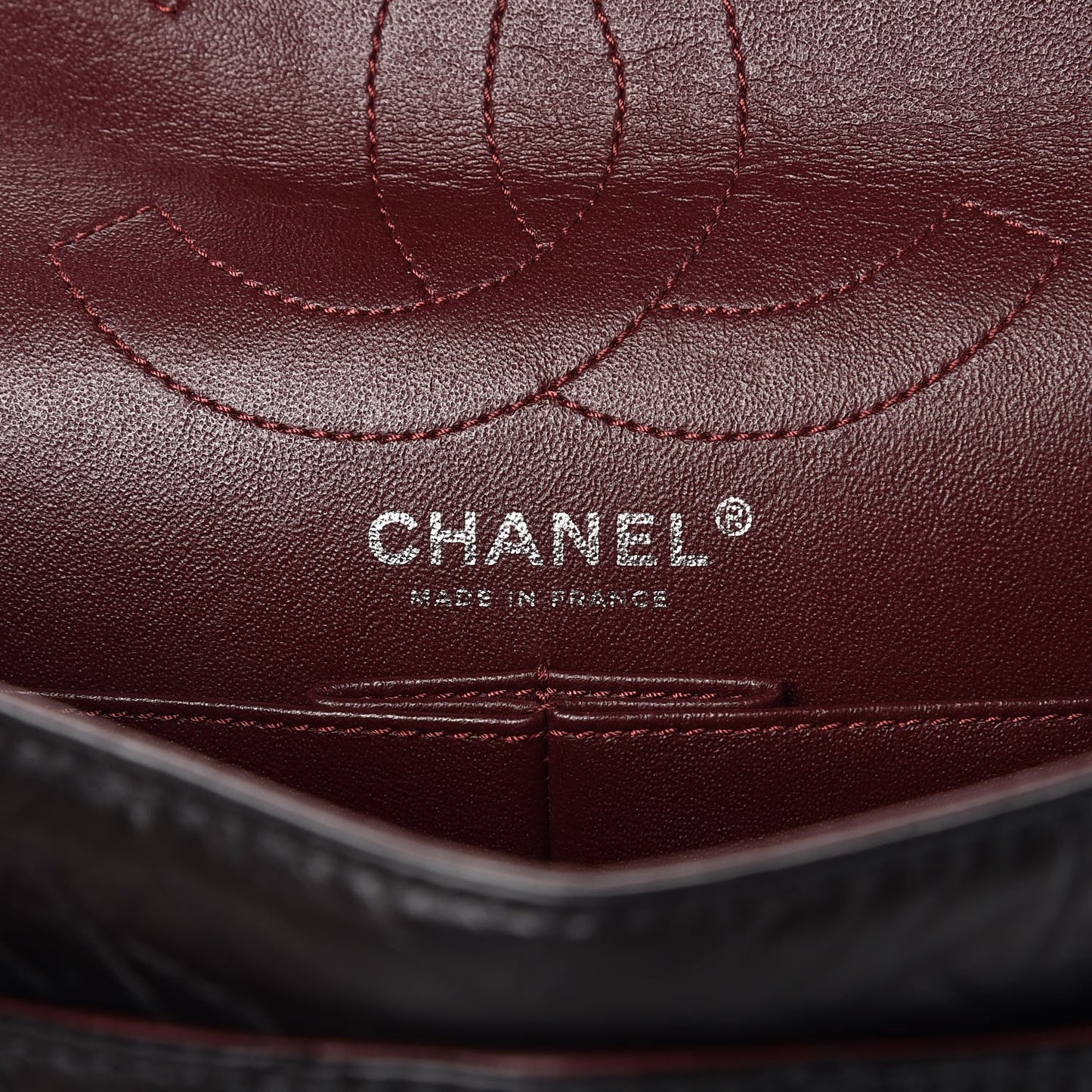 Aged Calfskin Quilted 2.55 Reissue 226 Flap Black