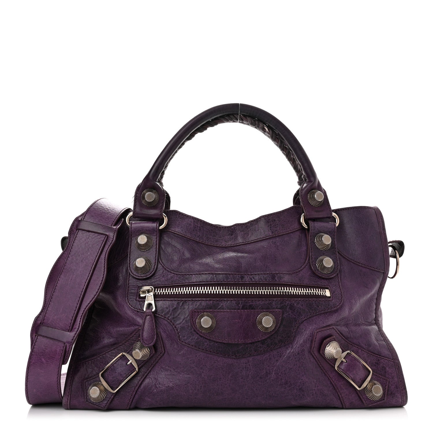 Balenciaga Agneau Giant 21 Silver Hardware City Raisin 1 of 13
