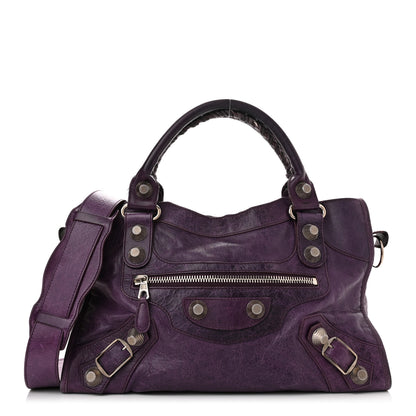 Balenciaga Agneau Giant 21 Silver Hardware City Raisin 1 of 13