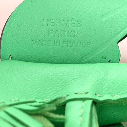 Hermes Milo Lambskin Grigri Rodeo Pegase Horse Bag Charm PM Vert Comics 3 of 6