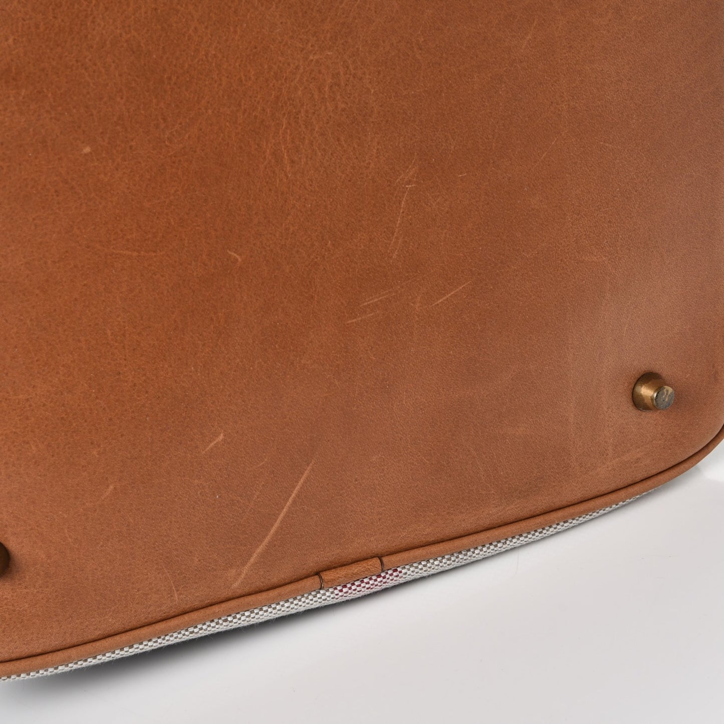 Canvas Mega Check Medium Ashby Hobo Saddle Brown