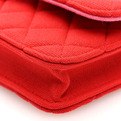Chanel Jersey Quilted Micro Mini Flap Red 11 of 11