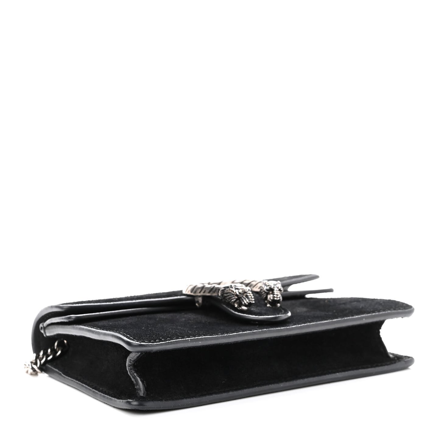 Suede Super Mini Dionysus Shoulder Bag Black
