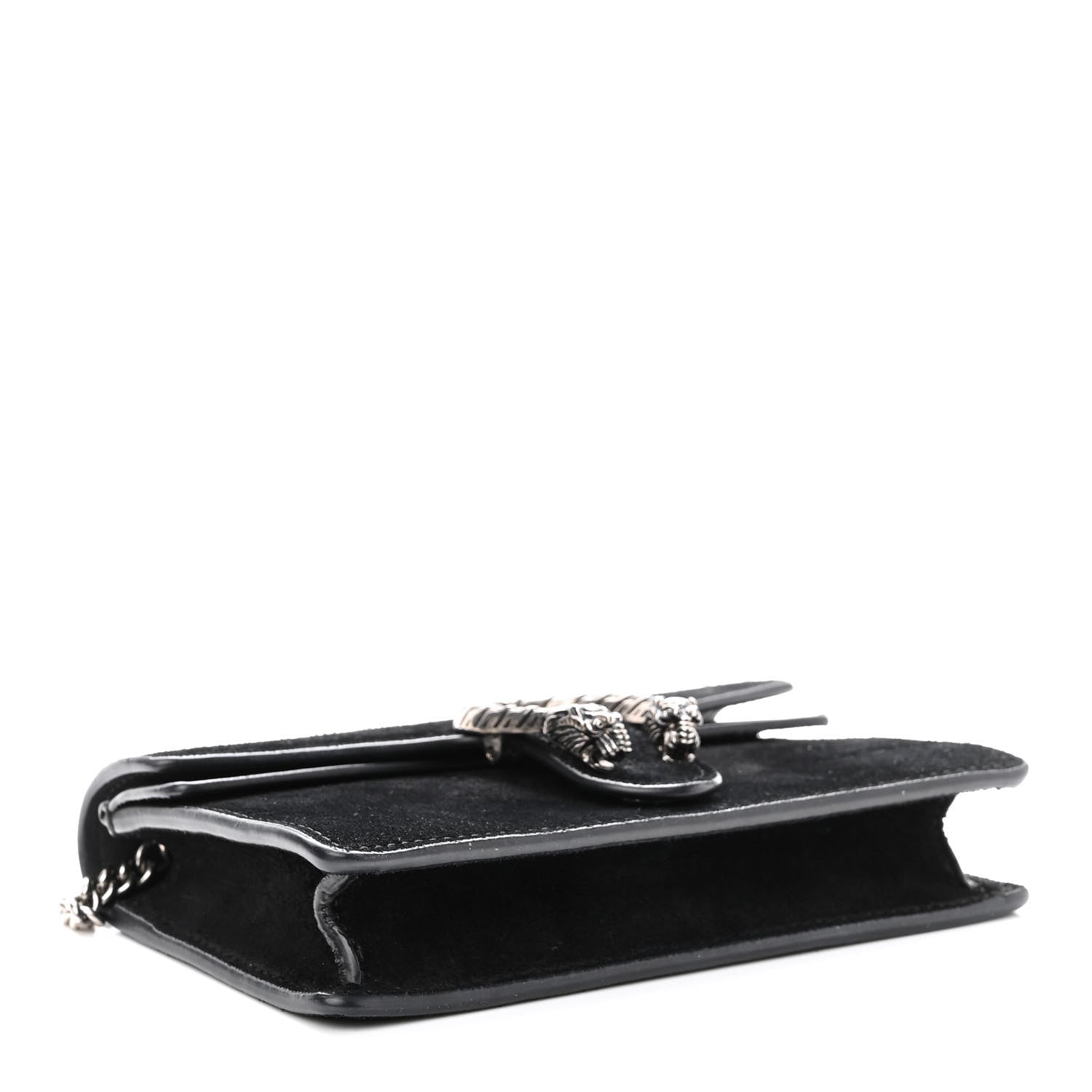 Gucci Suede Super Mini Dionysus Shoulder Bag Black 4 of 9