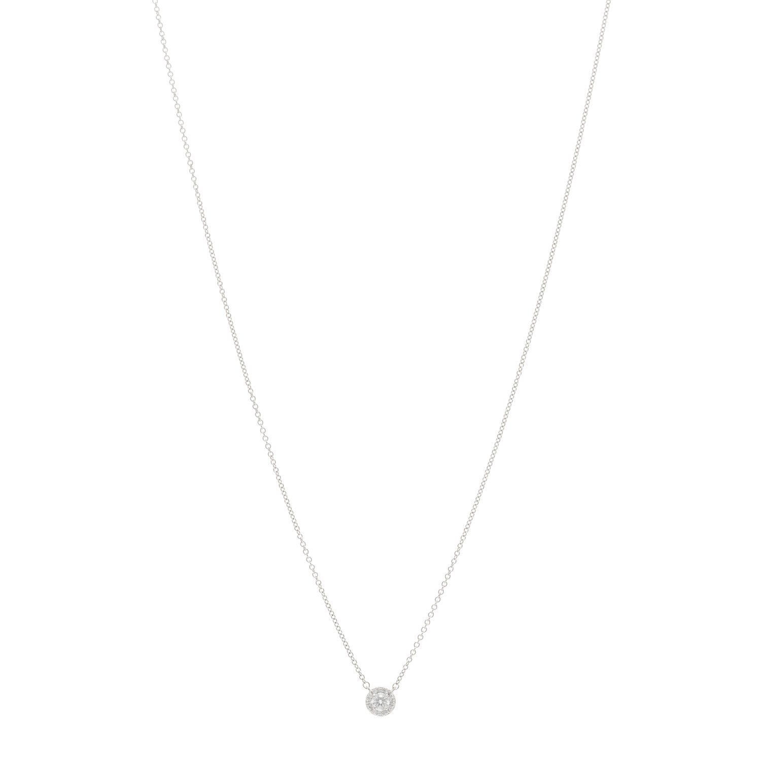 Tiffany Platinum Diamond Soleste Pendant Necklace 1 of 5