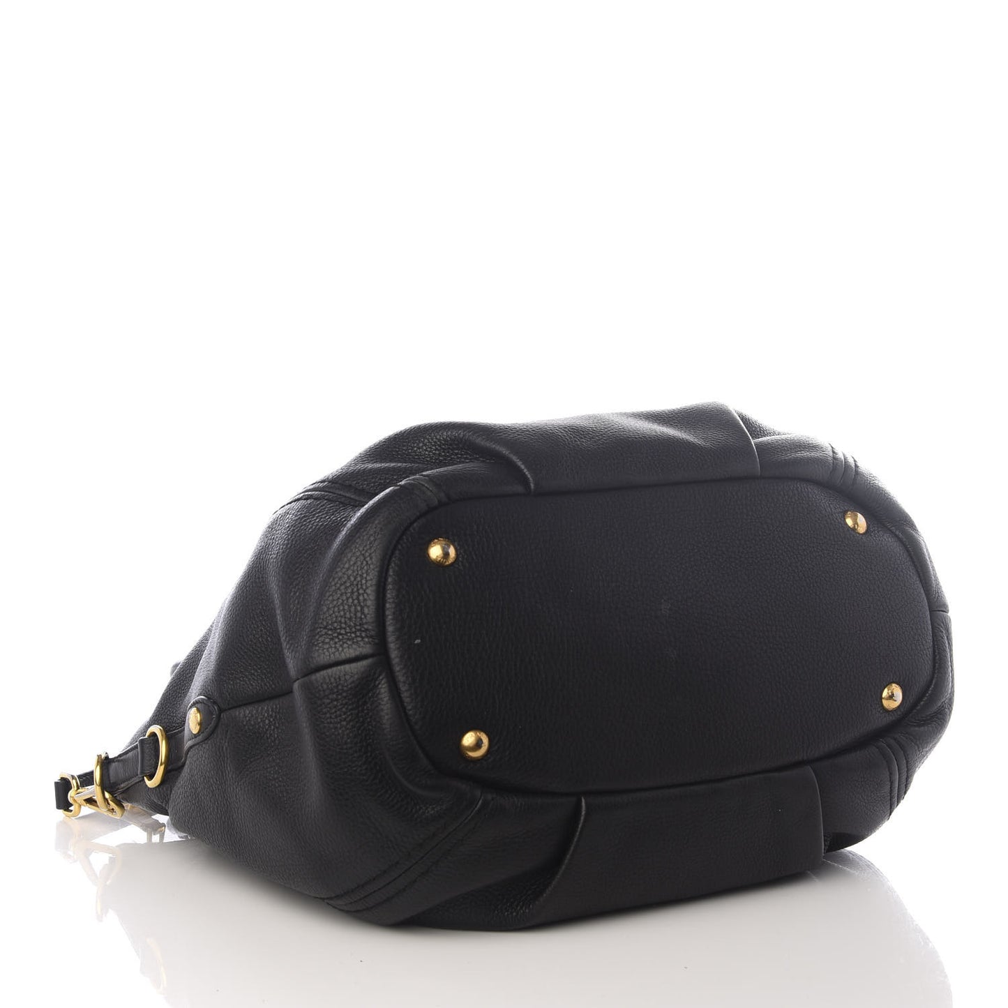 Vitello Daino Shoulder Bag Black