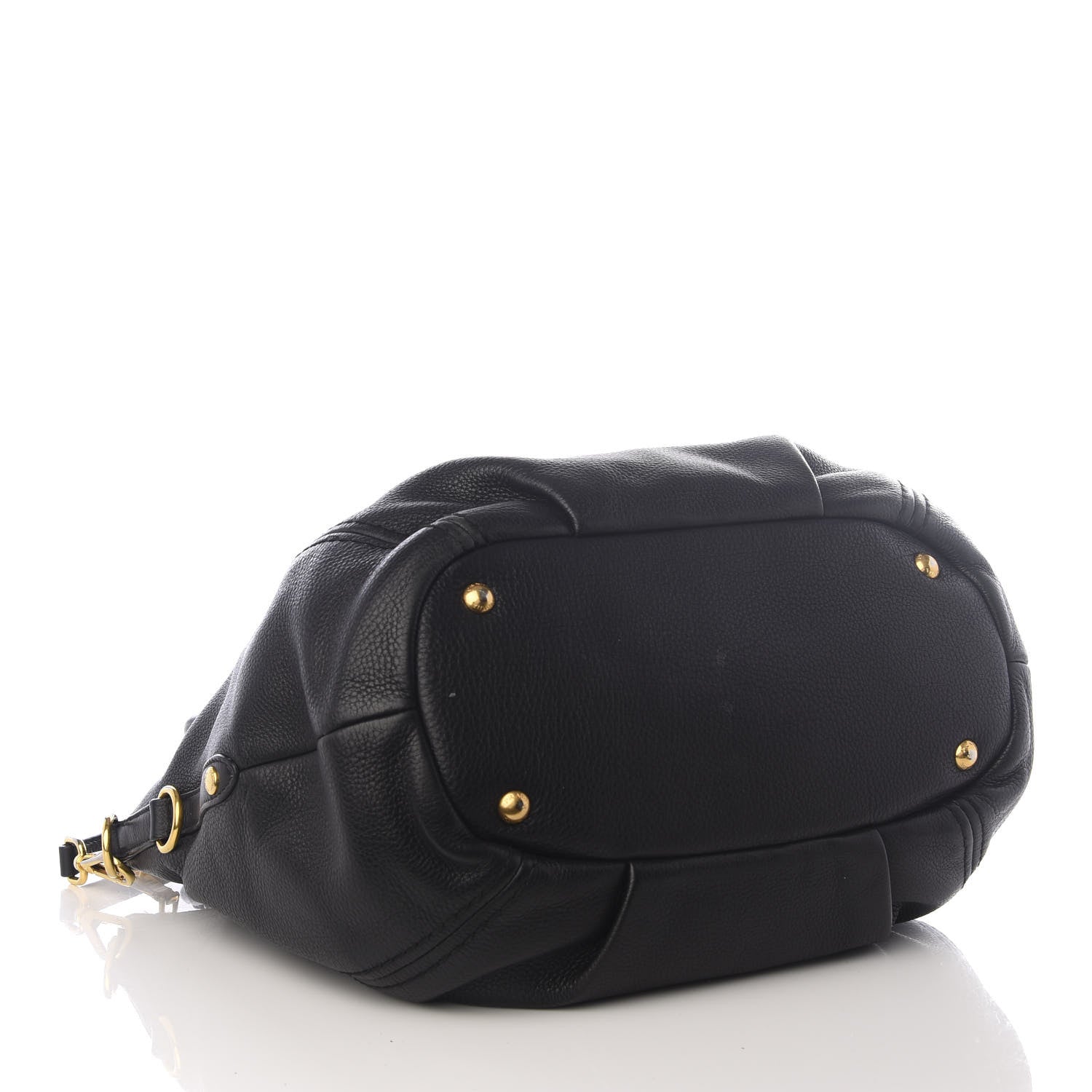 Prada Vitello Daino Shoulder Bag Black 3 of 8