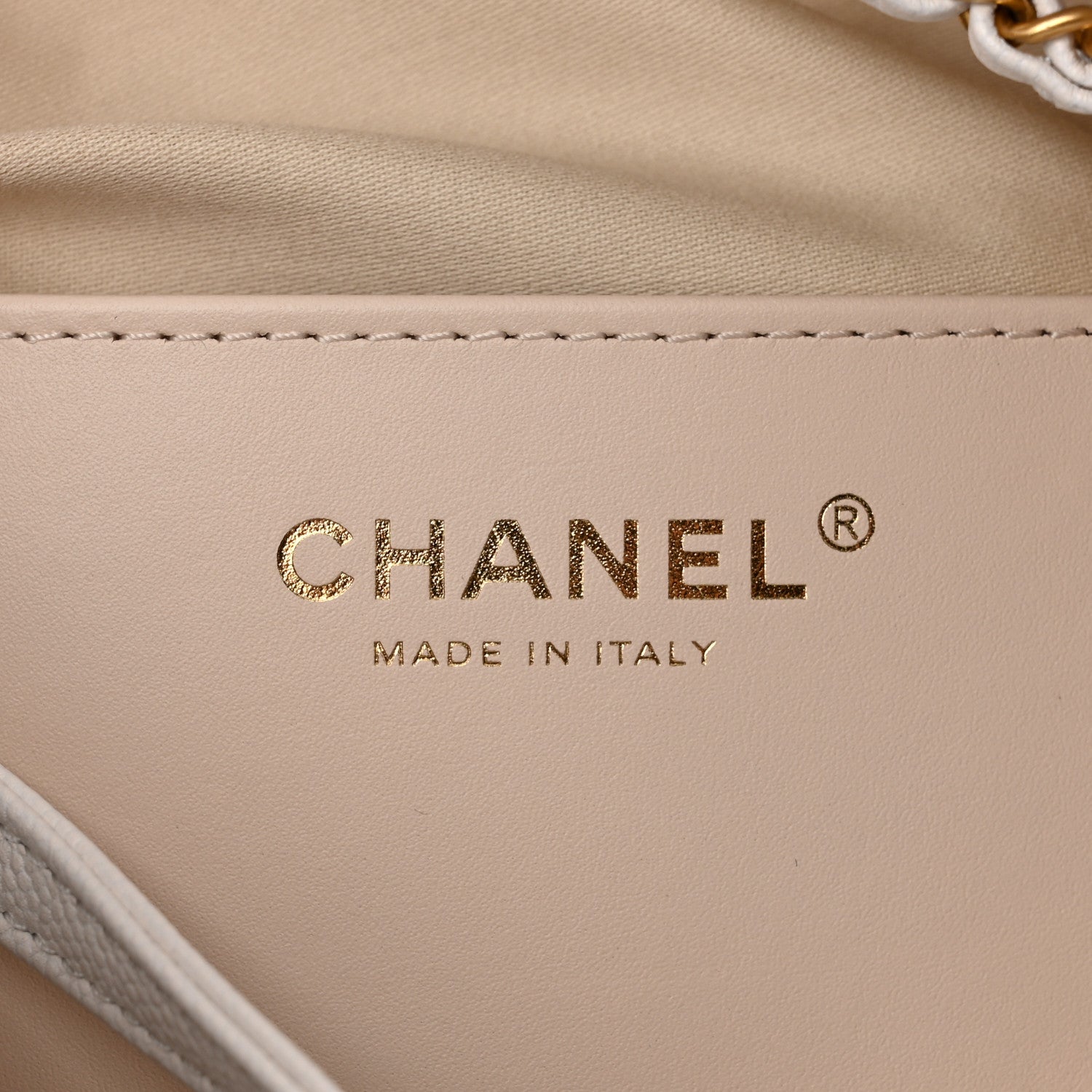 Chanel Caviar Quilted Medium Chanel 25 Handbag White 7 of 11
