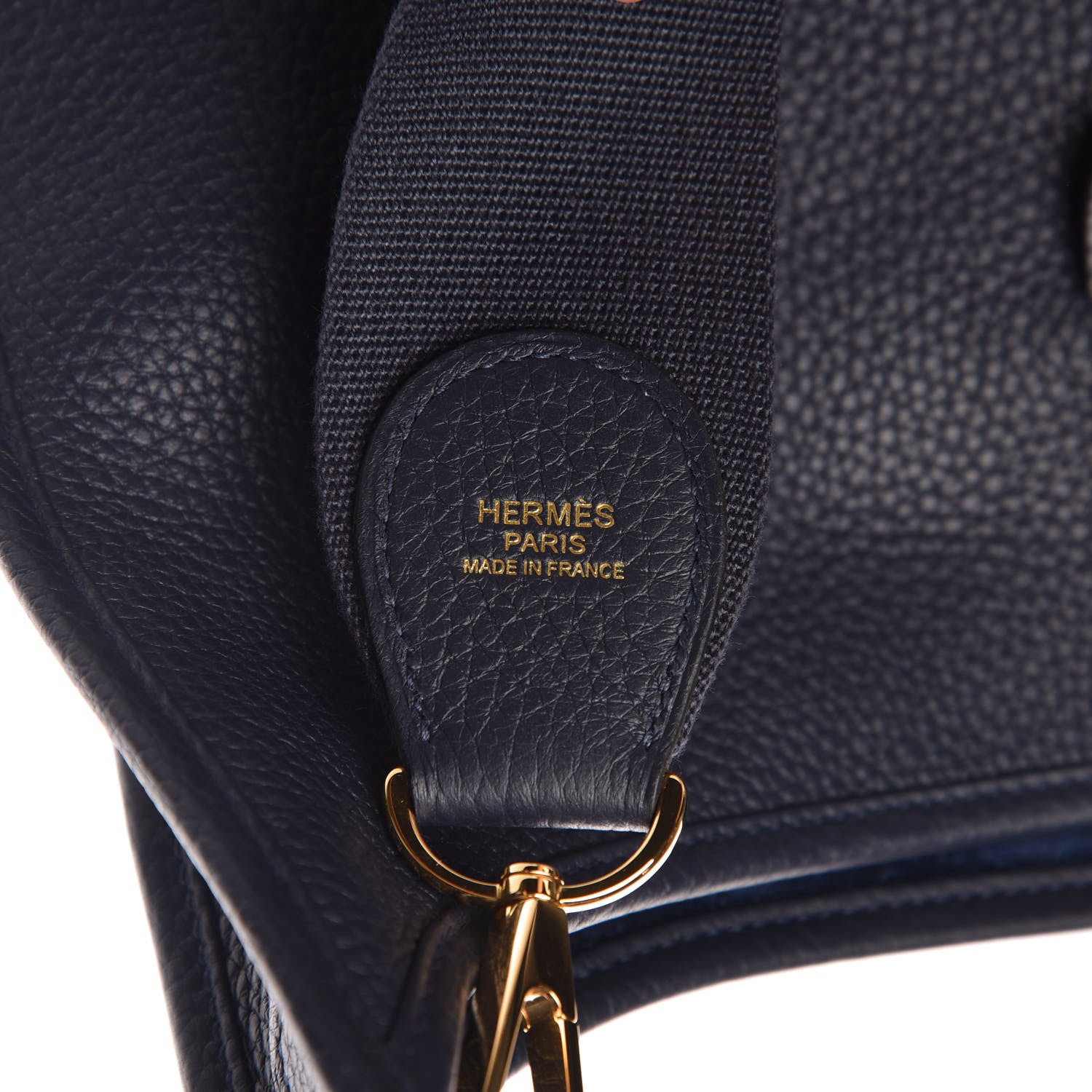 Hermes Taurillon Clemence Evelyne III GM Bleu Nuit 8 of 11