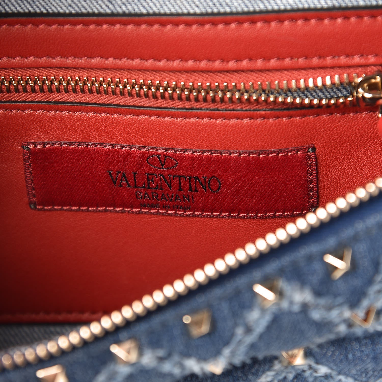 Valentino Garavani Denim Rockstud Spike Belt Bag 95 Denim 8 of 10