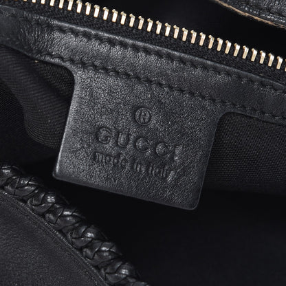 Gucci Calfskin Large Horsebit Chain Hobo Black 6 of 9