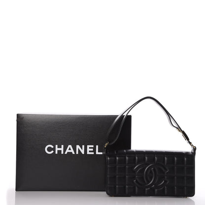 Chanel Lambskin Quilted CC Chocolate Bar Flap Black 8 of 8