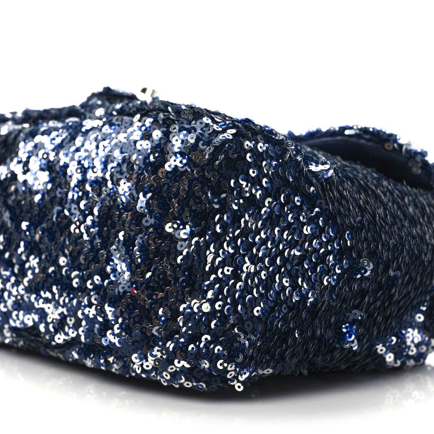 Chanel Sequin Medium Single Flap Blue 8 of 9