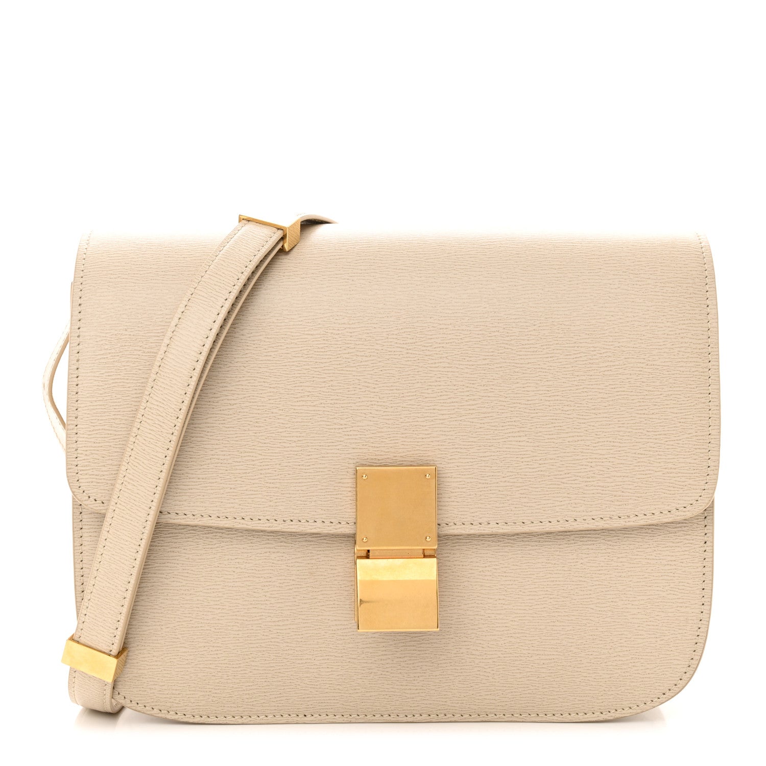 Celine Liege Calfskin Medium Classic Box Flap Bag Linen 1 of 12