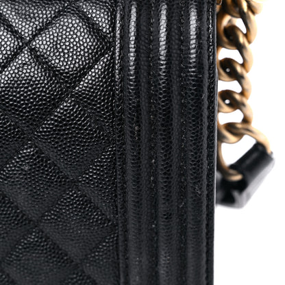 Chanel Caviar Quilted Medium Boy Flap Black 16 of 18