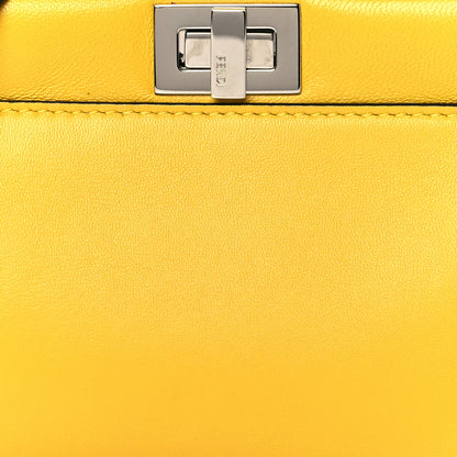 Fendi Shiny Nappa Micro Peekaboo Iconic Satchel Sunflower 7 of 10