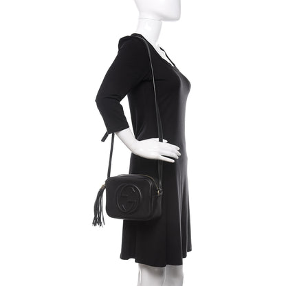 Gucci Pebbled Calfskin Small Soho Disco Bag Black 3 of 11