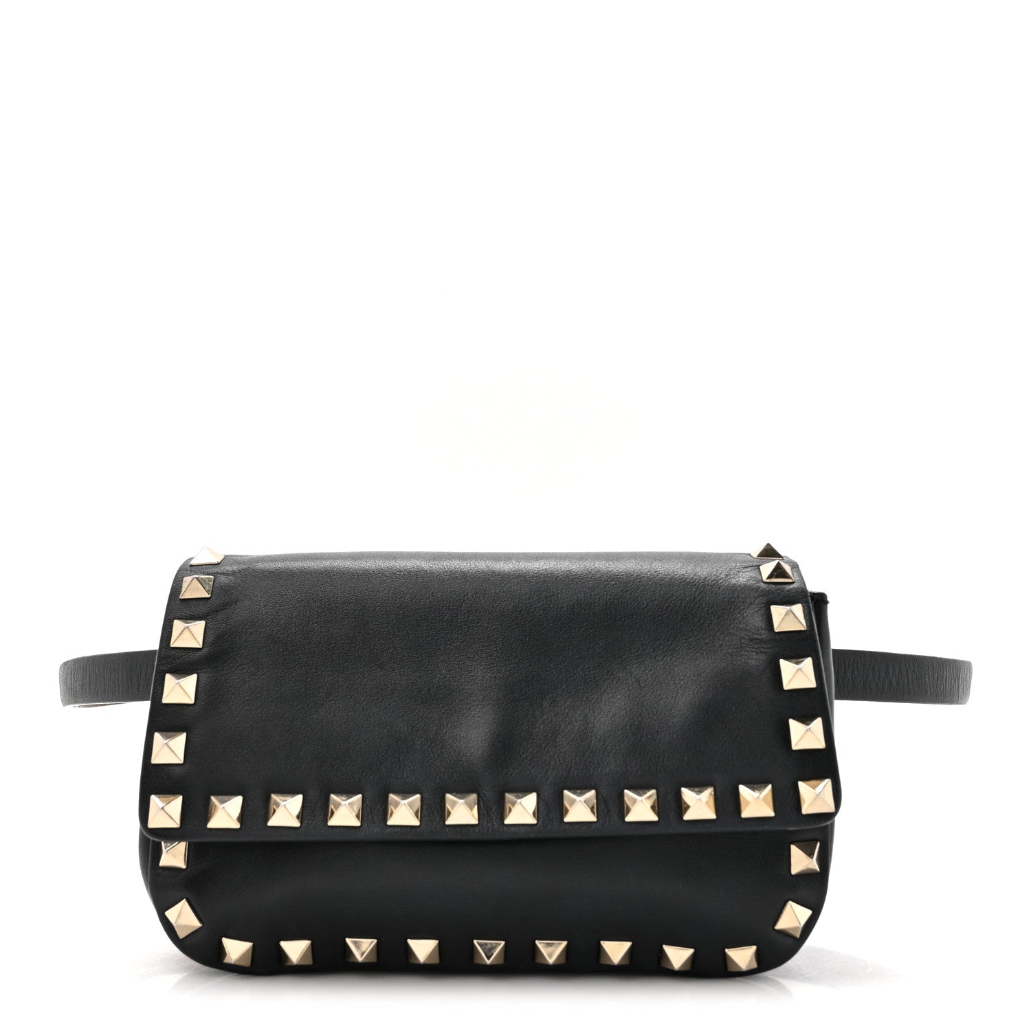 Valentino Garavani Calfskin Rockstud Belt Bag Black 1 of 13