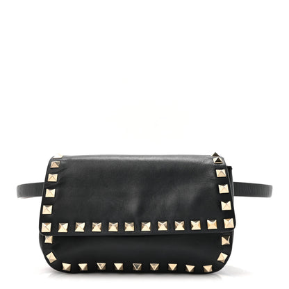 Valentino Garavani Calfskin Rockstud Belt Bag Black 1 of 13