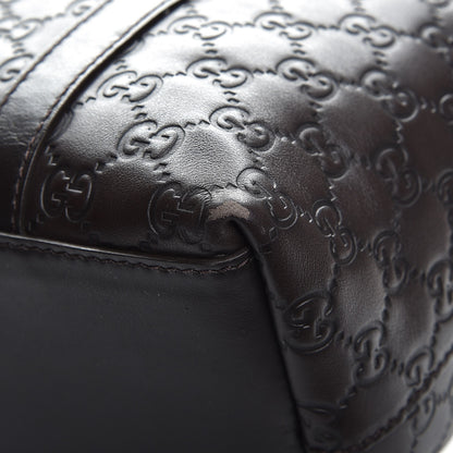 Gucci Guccissima Medium GG Charm Dome Satchel Dark Brown 10 of 12