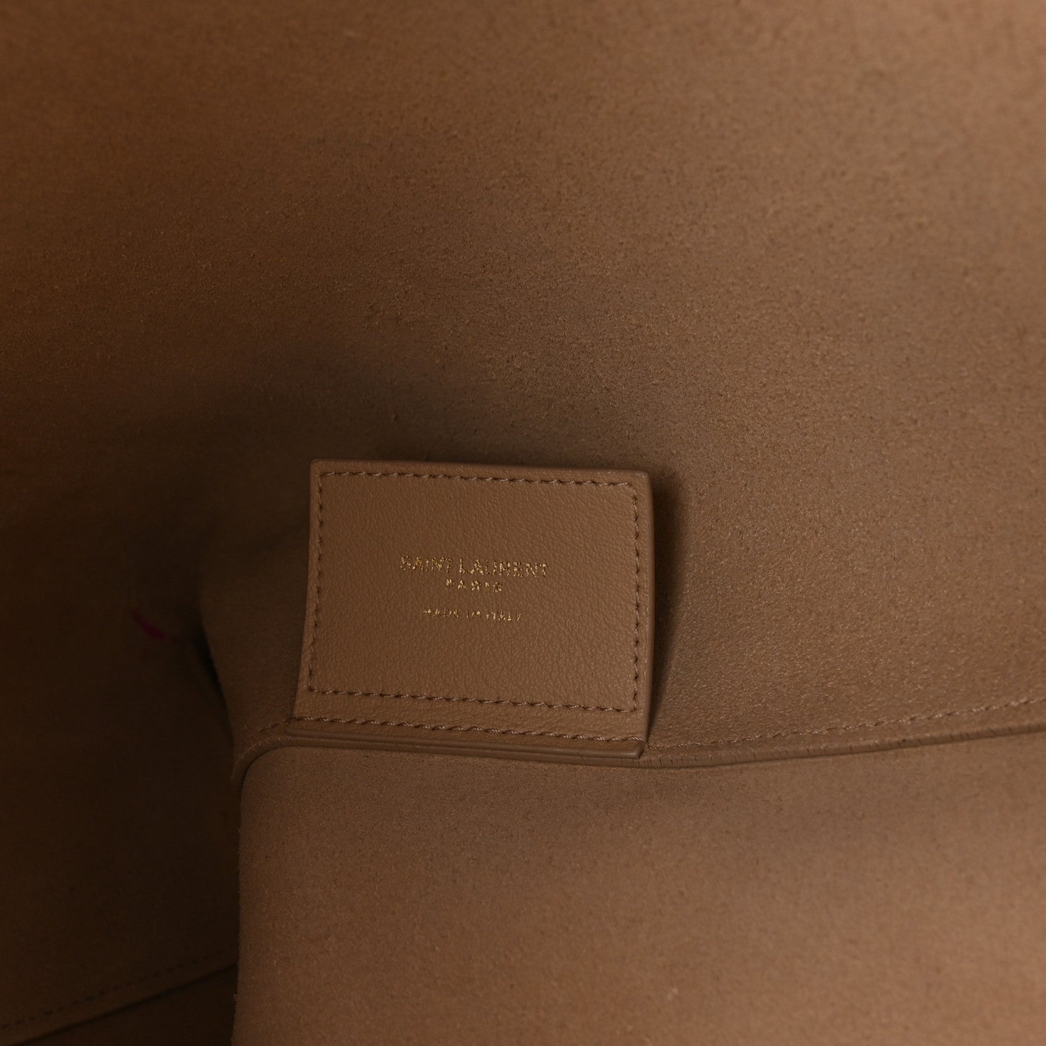 Saint Laurent Calfskin Large Shopping Tote Dark Beige 7 of 10