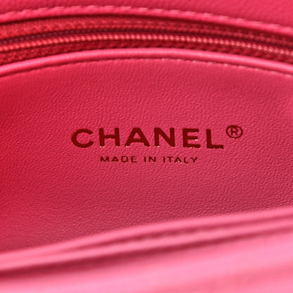 Chanel Caviar Lizard Embossed Quilted Mini Coco Handle Flap Pink 6 of 11