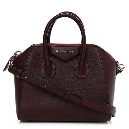 Givenchy Sugar Goatskin Mini Antigona Aubergine 1 of 12