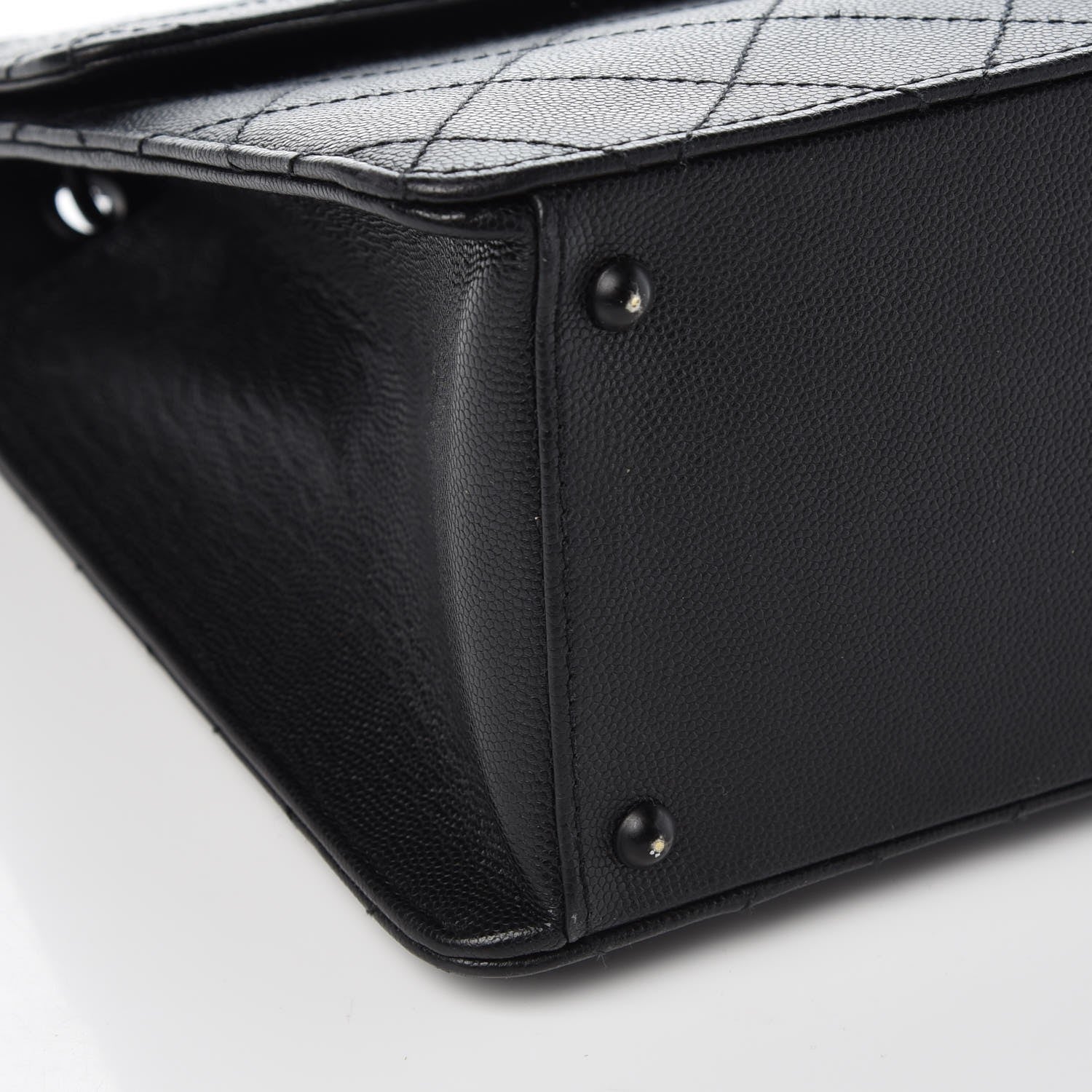 Chanel Caviar Diamond Stitched Flap Bag Black 11 of 13