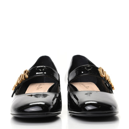 Christian Dior Patent Baby-D Ballet Pumps 39.5 Black 2 of 9