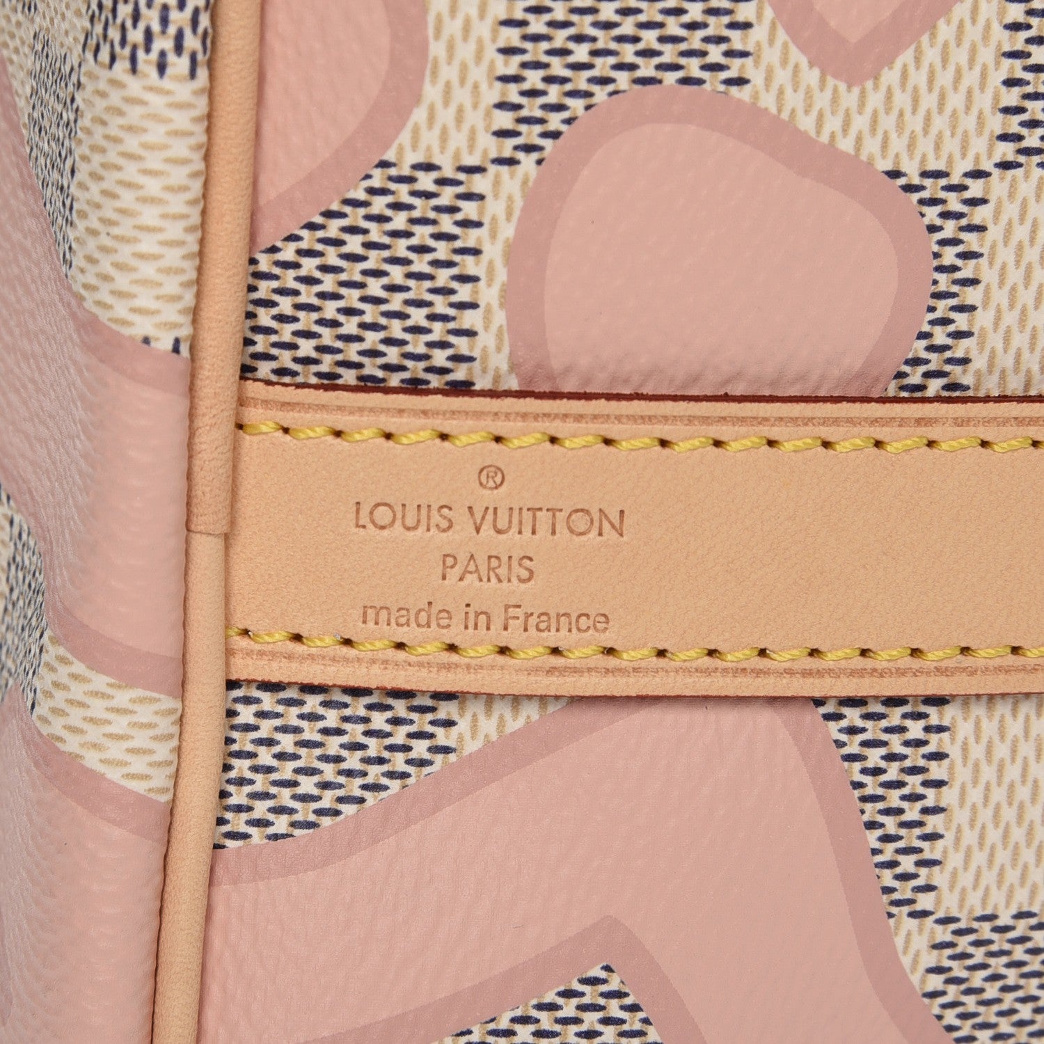 Louis Vuitton Damier Azur Tahitienne Speedy Bandouliere 30 Rose Ballerine 6 of 7