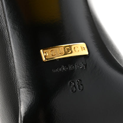 Gucci Malaga Kid Horsebit 75mm Pumps 36 Black 7 of 10