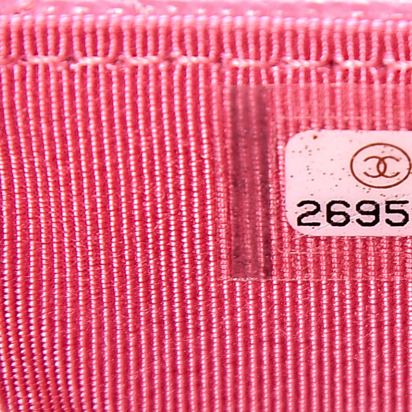 Caviar Quilted Flap Card Holder Pink