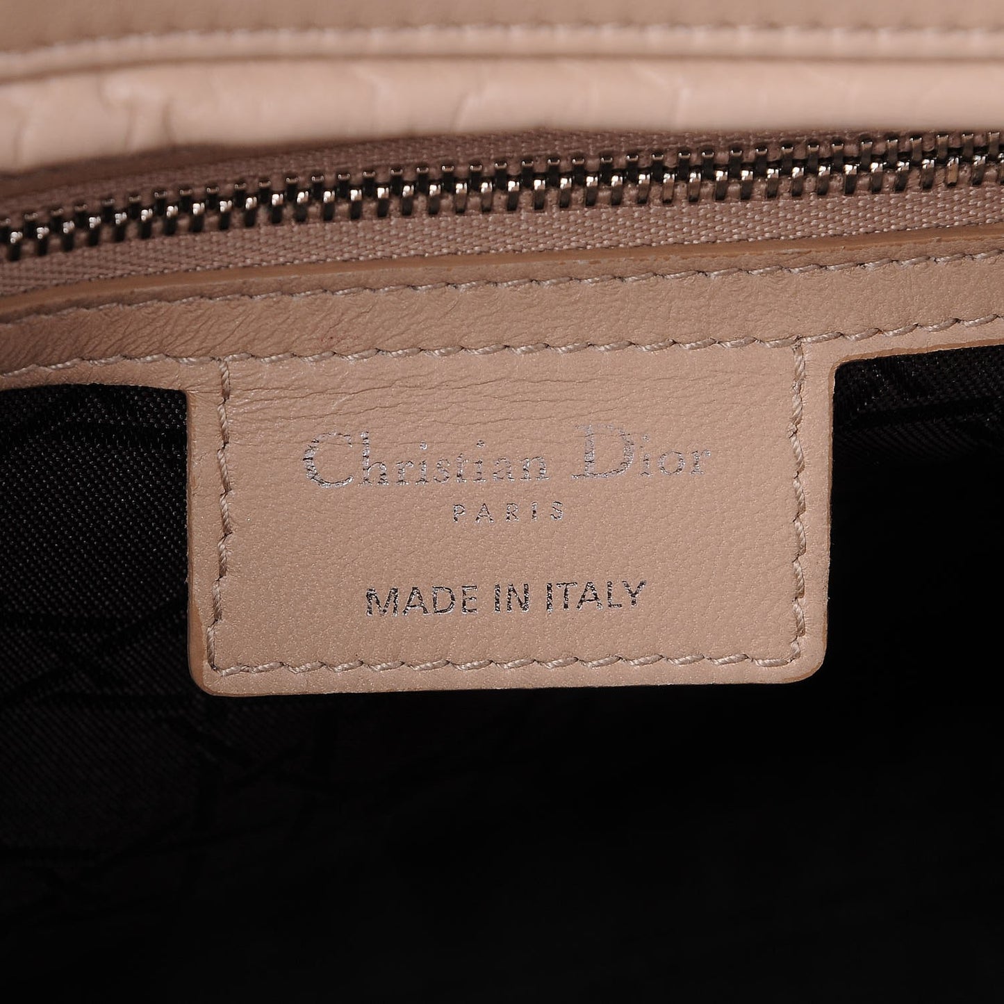 Lambskin Cannage Large Lady Dior Beige