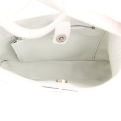 Balenciaga Shiny Super Supple Calfskin Crocodile Embossed Small XX Bag Optic White 5 of 10