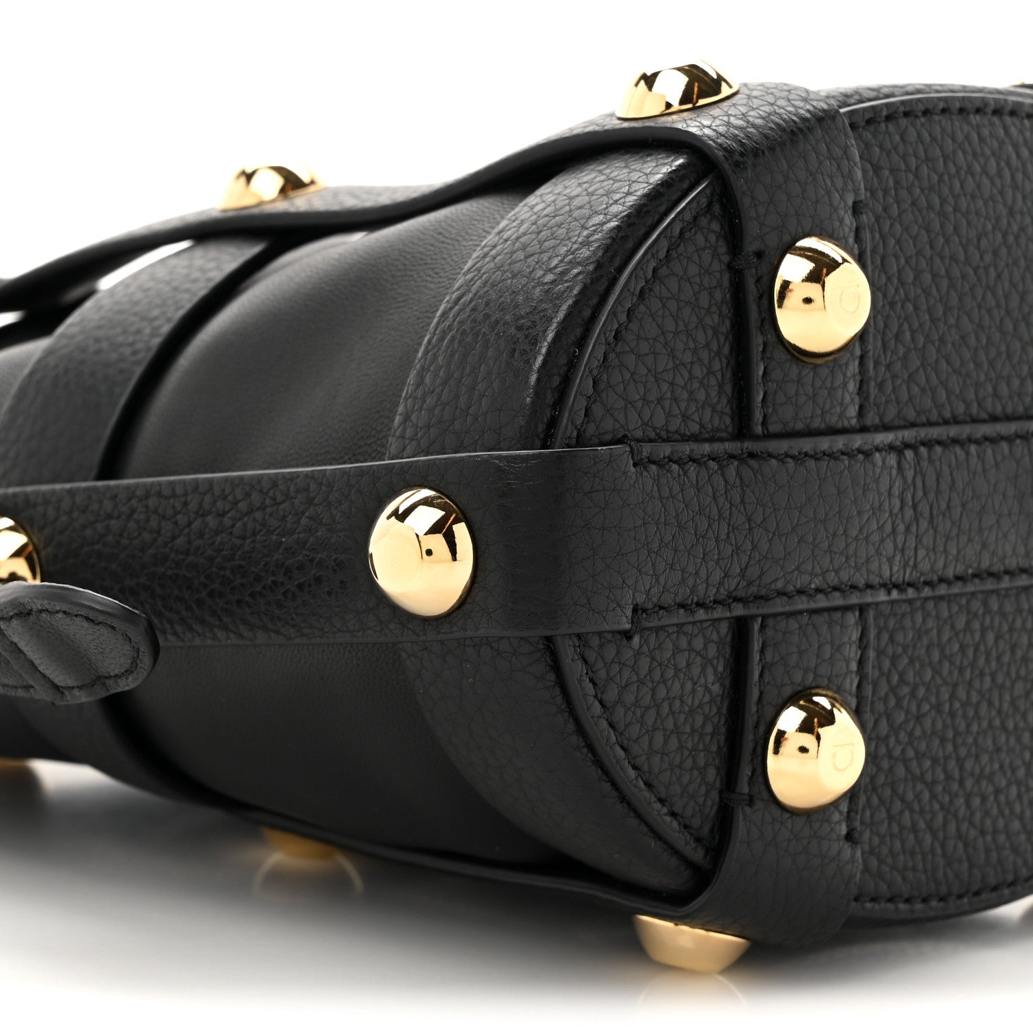 Salvatore Ferragamo Calfskin Small Cage Bag Black 9 of 9