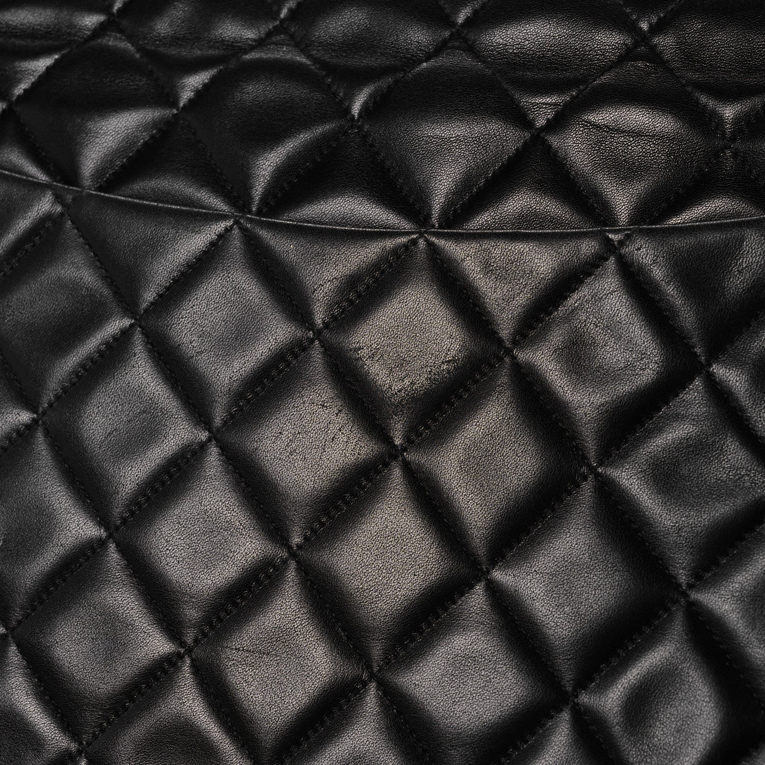 Chanel Lambskin Quilted XL Jumbo Single Flap Black 11 of 16