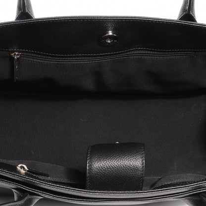 Chanel Calfskin Small Cerf Shopper Tote Black 6 of 8