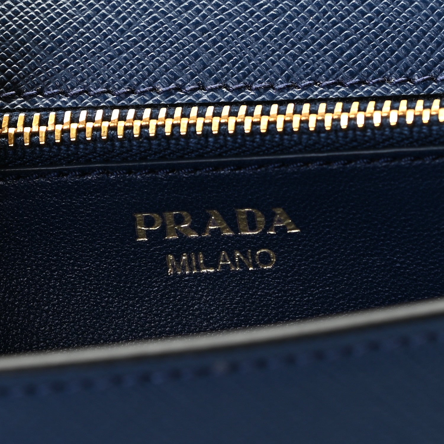 Prada Saffiano Chain Crossbody Bag Bluette 5 of 7