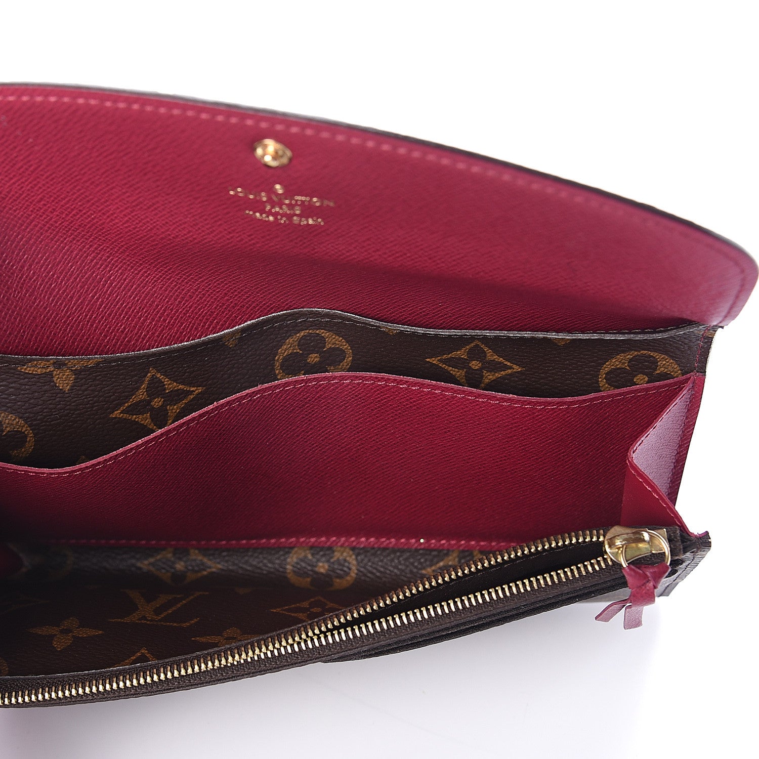 Louis Vuitton Monogram Emilie Wallet Fuchsia 4 of 5